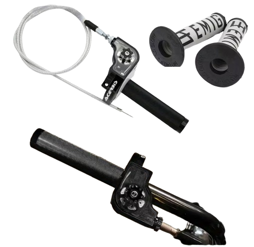Universal 7/8" Aluminum Throttle Assembly & Cable Kit with EMIG Grips
