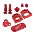 Red CNC Billet Aluminum Accessory Pack for Honda